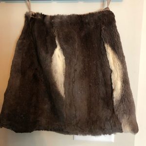 Vintage Rabbit Fur Skirt